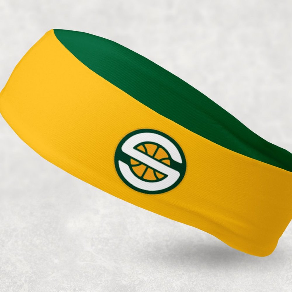 NEW - Reversible Seattle Supersonics Headband - Picture 2 of 2